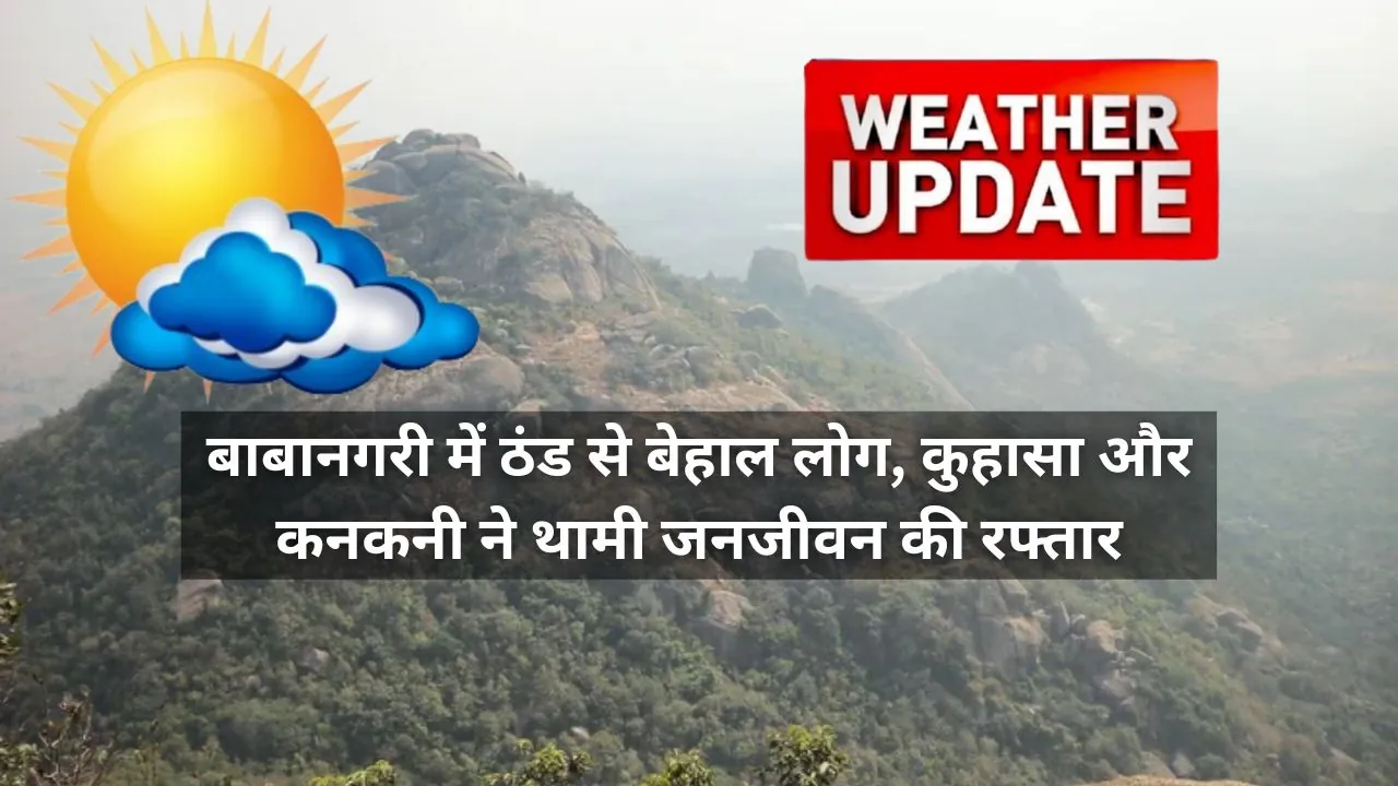 बाबानगरी में ठंड से बेहाल लोग, कुहासा और कनकनी ने थामी जनजीवन की रफ्तार