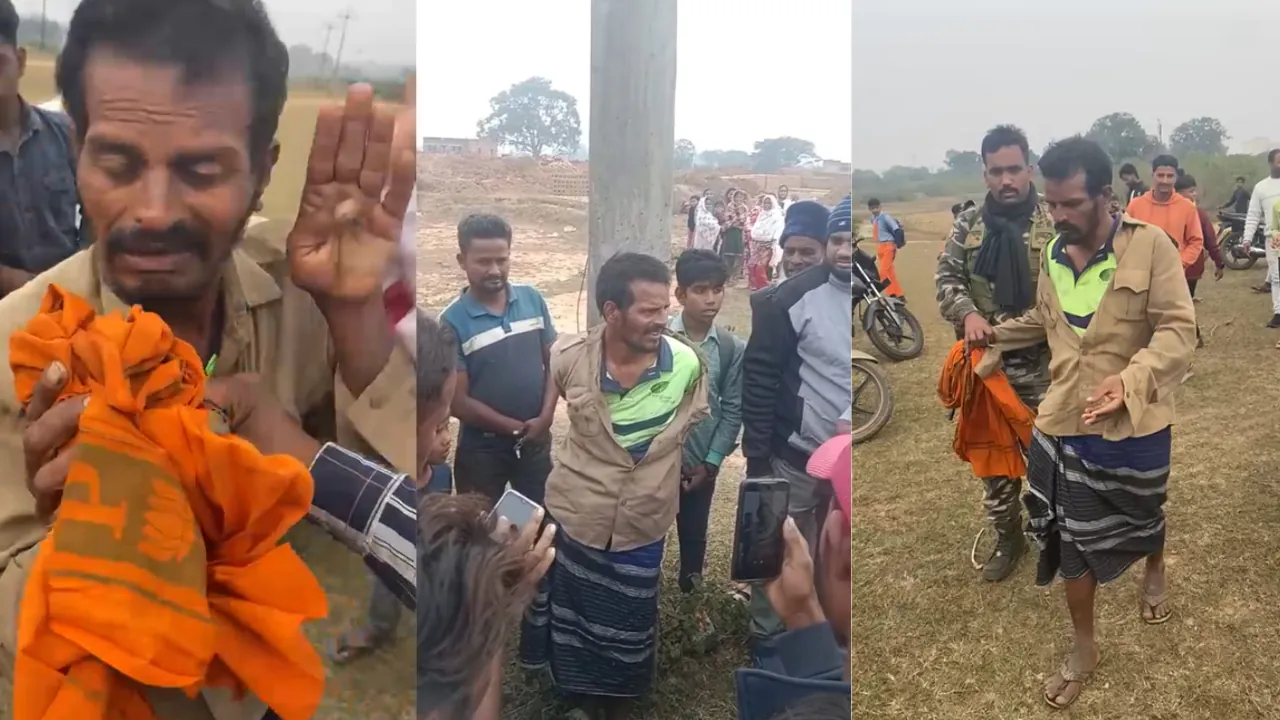 बच्चा चोरी के आरोप में युवक की ग्रामीणों ने की धुनाई, पकड़कर ले गई पुलिस