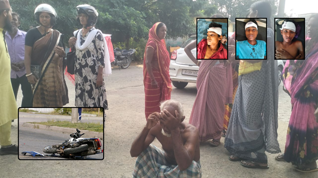 गिरिडीह: बिरनी में बाइक की टक्कर से एक छात्र की मौत, पांच की हालत गंभीर