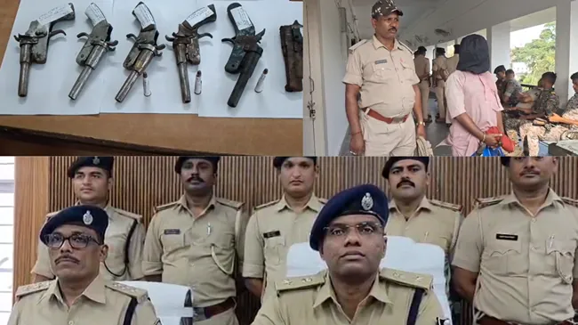 राघोपुर में मिनी गन फैक्ट्री का उद्भेदन : एक गिरफ्तार, 5 देशी कट्टा, पिस्टल और कारतूस बरामद