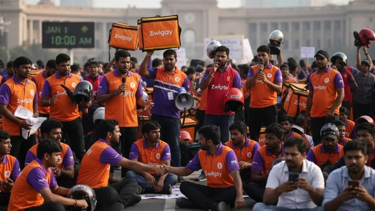 फीका पड़ सकता है नया साल का जश्न, हड़ताल पर हैं गिग वर्कर्स