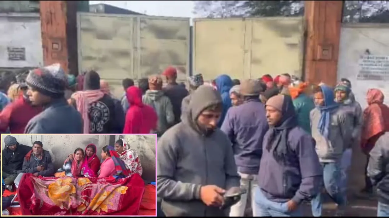 गिरिडीह के बालमुकुंद स्टील फैक्ट्री में ड्यूटी के दौरान युवक की मौत, परिजनों ने की मुआवजे की मांग 