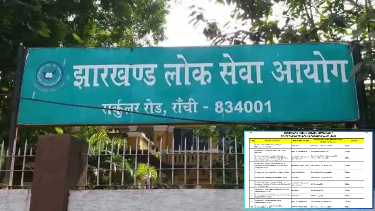 झारखंड लोक सेवा आयोग ने जारी किया JPSC 2025 एग्जाम कैलेंडर, यहां देखें पूरी डिटेल्स