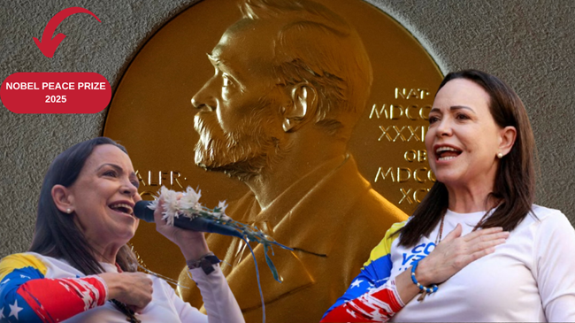 वेनेजुएला की मारिया कोरिना को मिला 2025 का नोबेल शांति पुरस्कार