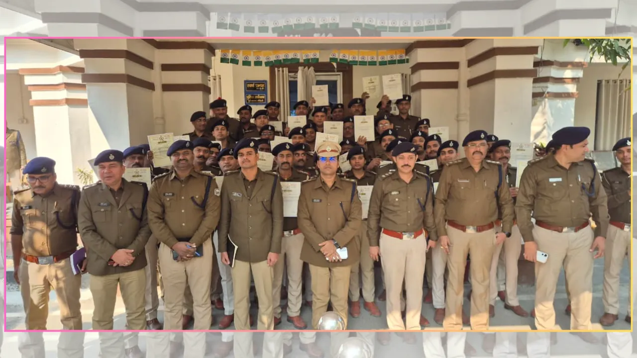 मोतिहारी पुलिस के अनुसंधानकर्ताओं को उत्कृष्ट कार्य के लिए मिला सम्मान