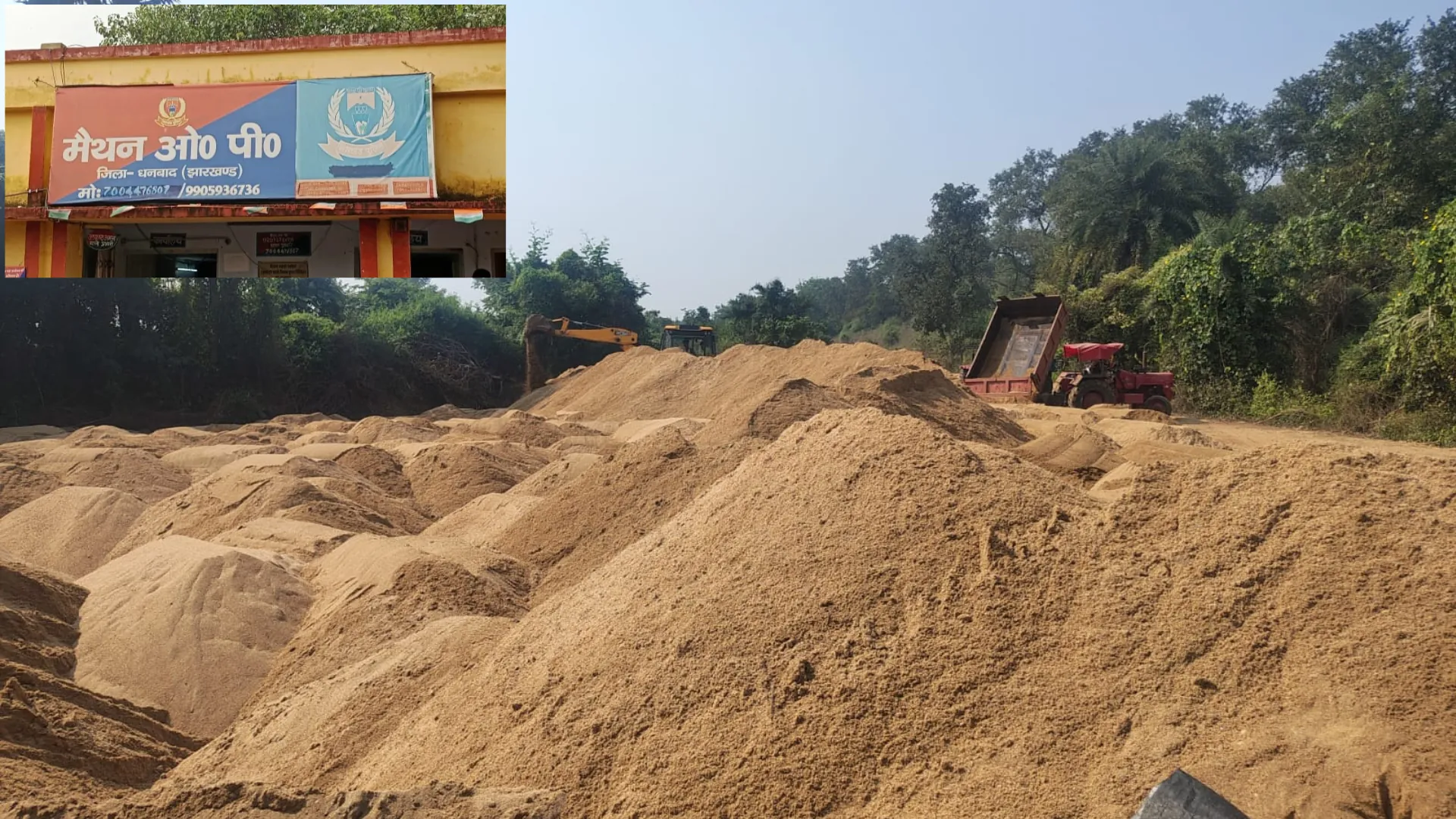 निरसा में कोयला के बाद बालू का अवैध कारोबार चरम पर, खाखी से लेकर खादी है शामिल