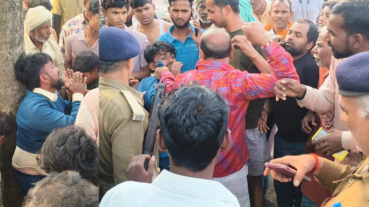 साइकिल चोरी करते रंगे हाथों पकड़ाया युवक, पेड़ से बांधकर ग्रामीणों ने की जमकर पिटाई, पुलिस ने कराया मुक्त