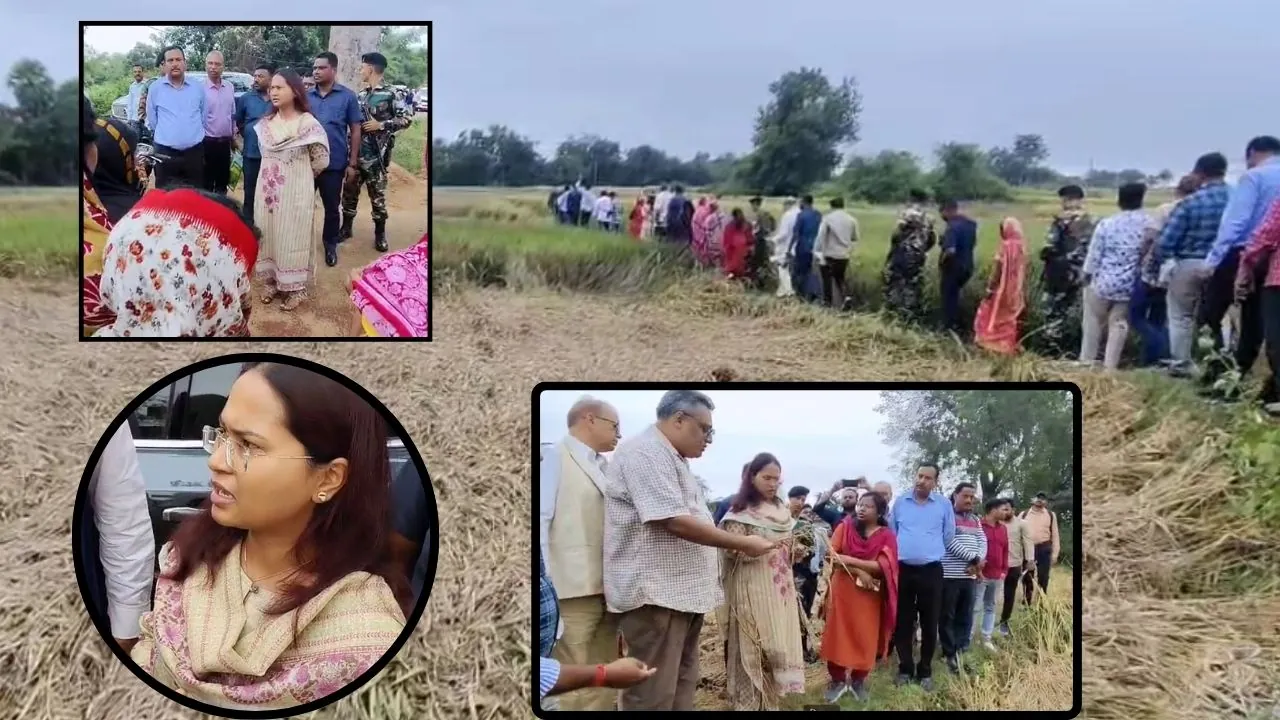 मोंथा चक्रवात ने फसल को पहुंचाया नुकसान, देवघर में कृषि मंत्री ने लिया जायजा