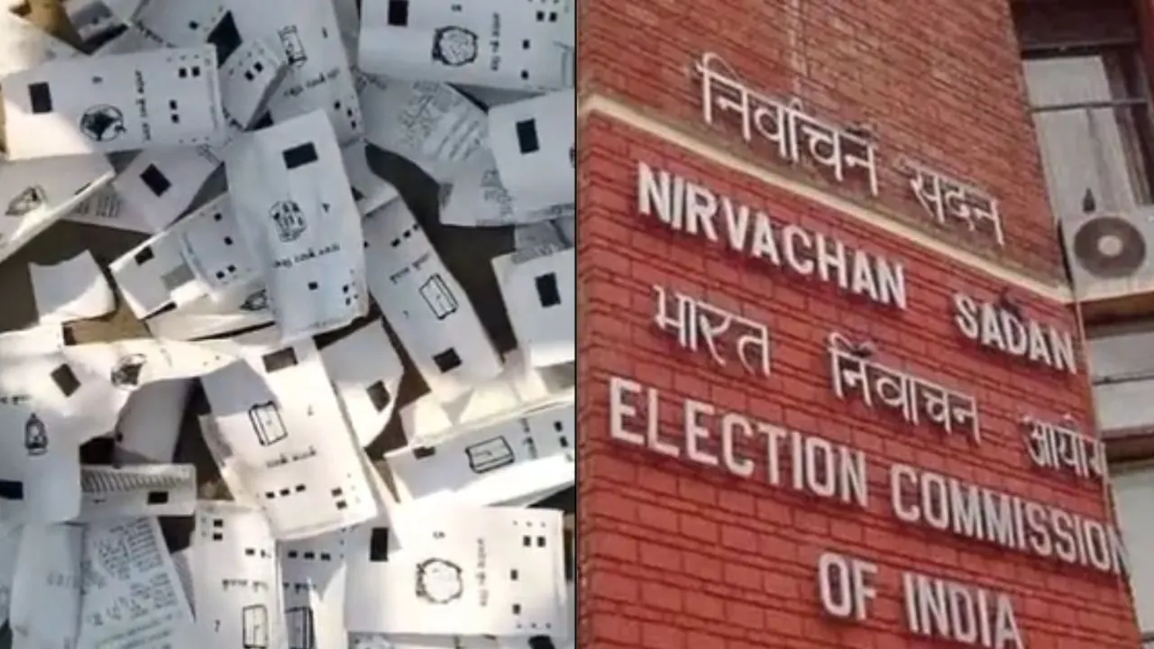सड़क पर VVPAT की पर्ची मिलने का मामला, चुनाव आयोग ने सहायक निर्वाची पदाधिकारी को किया सस्पेंड