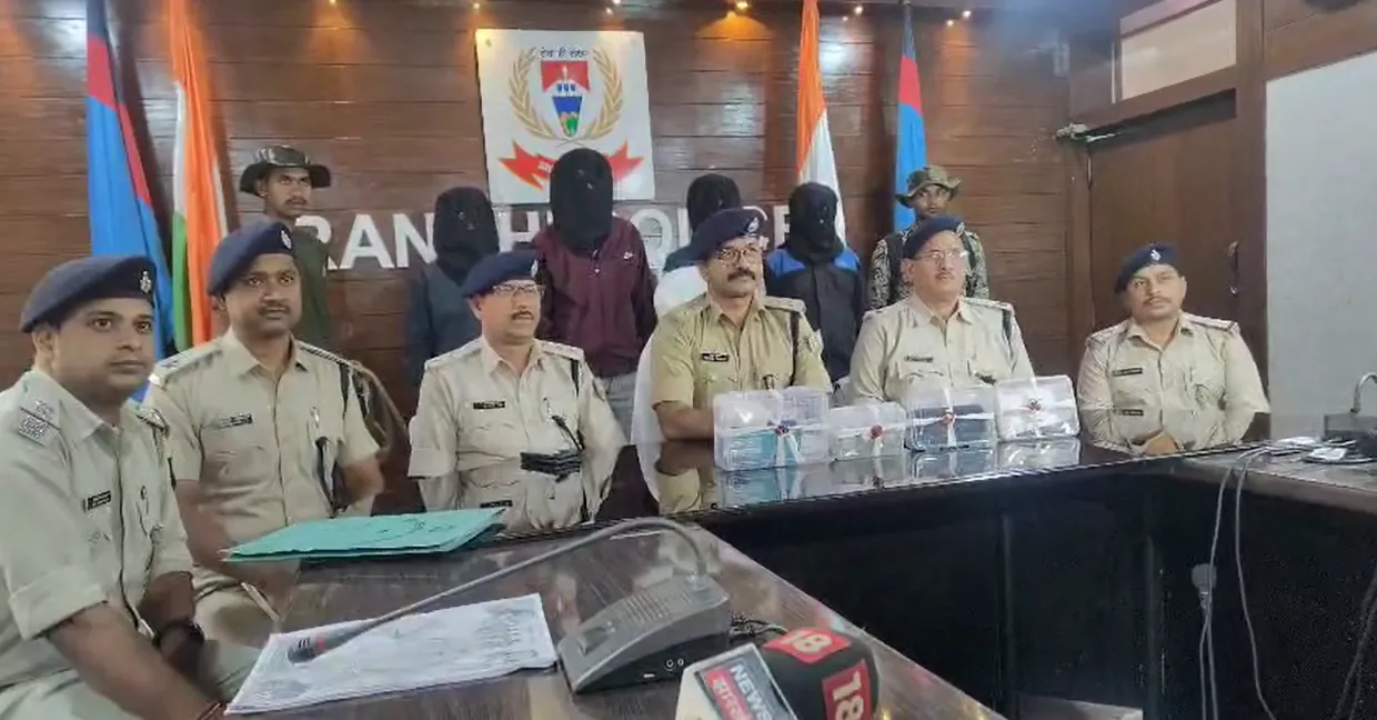 अनगड़ा पुलिस ने ट्रैक्टर चोर गिरोह का किया भंडाफोड़, चार आरोपी गिरफ्तार
