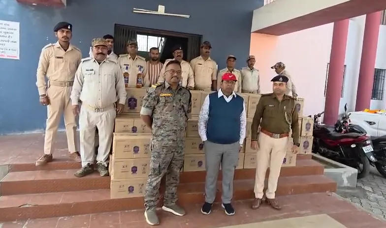 गिरिडीह उत्पाद विभाग की बड़ी कार्रवाई, 50 लाख की शराब की गई जब्त