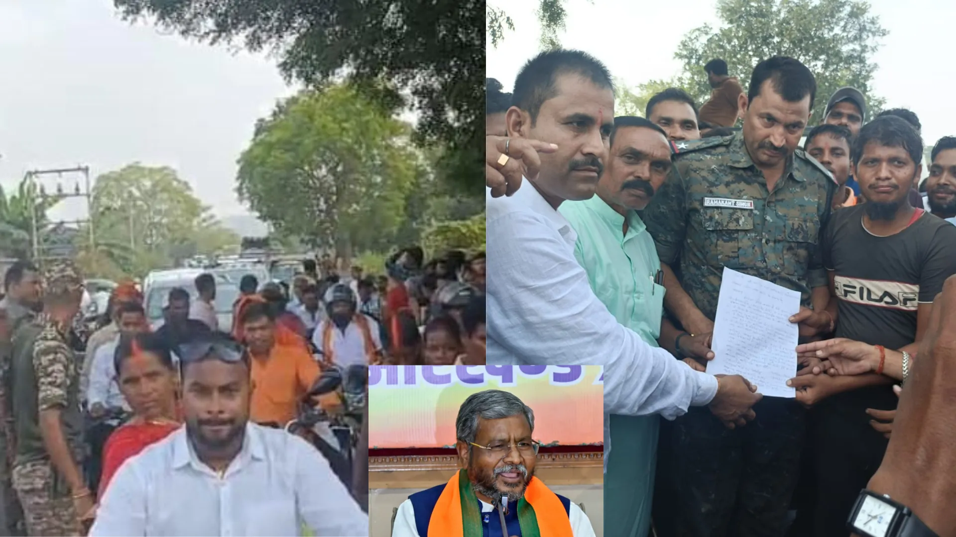 सड़क और पुल निर्माण ना होने से ग्रामीणों में रोष, बाबूलाल मरांडी के खिलाफ सड़क जाम कर दिया अल्टीमेटम