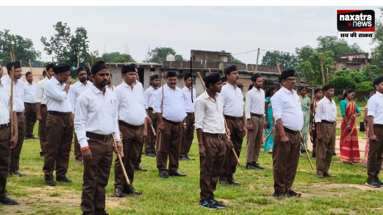 मधुबन में RSS के स्थापना दिवस पर संचलन कार्यक्रम का आयोजन 