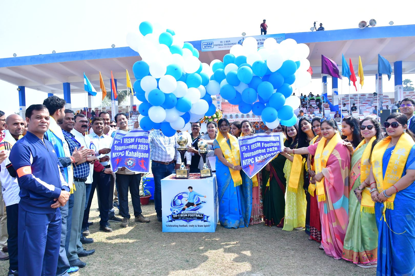 Bhagalpur: कहलगांव में IRSM फुटबॉल प्रतियोगिता 2026 का भव्य शुभारंभ, NTPC करा रही आयोजन