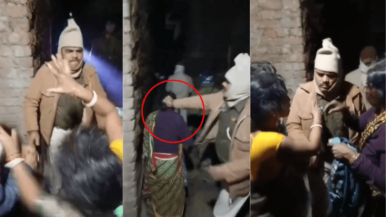 बाल पकड़कर महिला की पिटाई पड़ी भारी ! थरथरी थानाध्यक्ष को नालंदा SP ने किया लाइन हाजिर