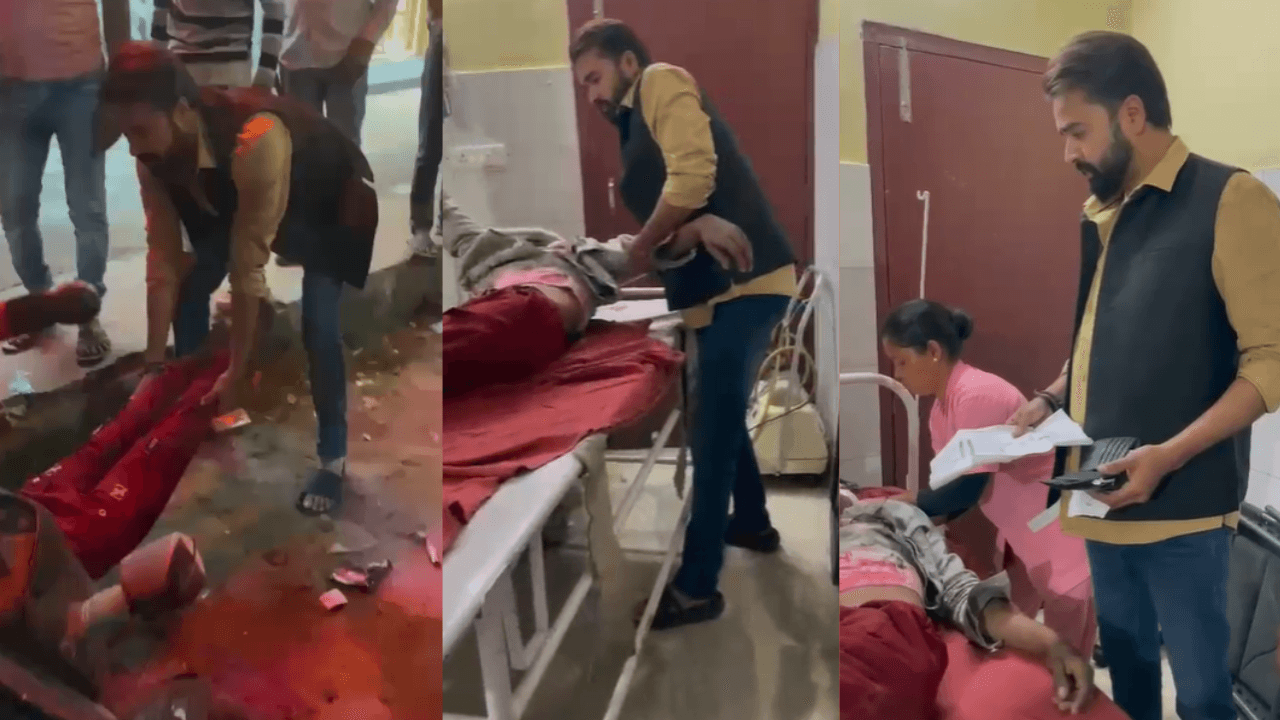 मानवता की मिसाल: सड़क पर तड़पते अज्ञात व्यक्ति के लिए फरिश्ता बने कांग्रेस नेता इंद्रजीत सिंह, पहुंचाया अस्पताल